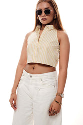 Sleeveless Stripe Top