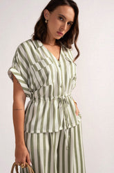 SHIRT WITH WAIST-TIE