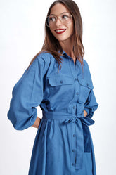 Double Pocket Midi Dress