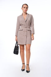 BELTED BLAZER DRESS
