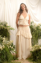 GATHERED MAXI SKIRT