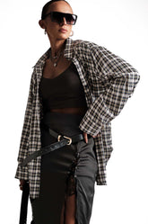 Checked Oversized Shirt