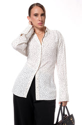 CONTRAST BACK TIE DETAILED TOP