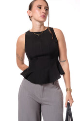 PRINCESSLINE TOP - BLACK