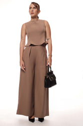 Flared Pants - Brown