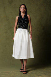 FLARED SKIRT - OFF WHITE