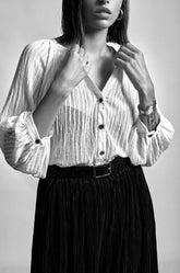 Ramie Passementerie Blouse