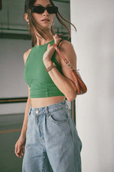 Bustier Detailed Sleeveless Crop