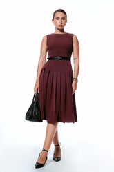 SLEEVELESS MIDI DRESS