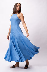 PRINCESS LINE MAXI DRESS - BLUE