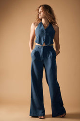 Soft Tailored Pant - Blue