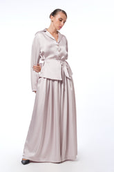 PLEATED FLARED PANT
