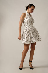 CINCHED WAIST MINI DRESS