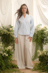 MANDARIN COLLAR SHIRT