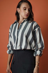 STRIPED OVERSIZED SHIRT