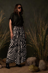 ELASTICATED MAXI SKIRT