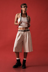 TAILORED BERMUDA SHORT - BEIGE