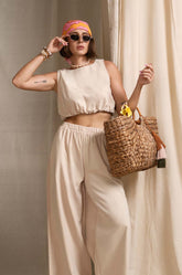 Sleeveless Elasticated Top