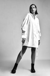 Sleeve Detailed Shirt Dress