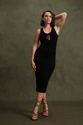 CUT OUT DETAILED MIDI DRESS