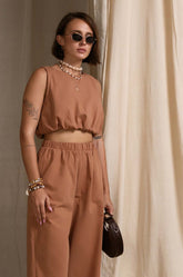 Sleeveless Elasticated Top