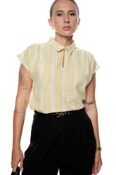 SLEEVELESS STRIPE TOP