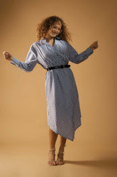 Striped Long Sleeve Dress