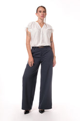 FLUTTER - SLEEVE BLOUSE - WHITE
