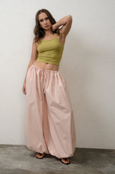 ELASTICATED BALLOON PANT - PINK