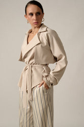 WRAP BELTED SAFARI JACKET