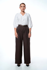 TAILERED PANT - BROWN