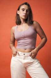 RACERBACK TANK TOP - PURPLE