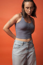 RACERBACK TANK TOP - BLUE