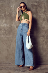 Twisted Halter Neck Top