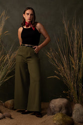 FLARED PANT - OLIVE