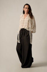 DRAWCORD BARREL PANT - DARK GREY