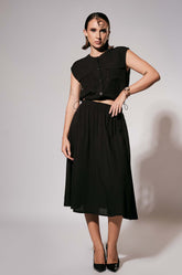 Elasticated Skirt Black