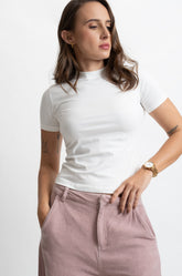 CREW NECK TSHIRT - WHITE