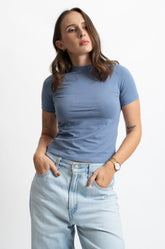 CREW NECK TSHIRT - BLUE