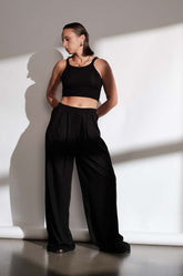 EASY PULL ON PANTS - BLACK