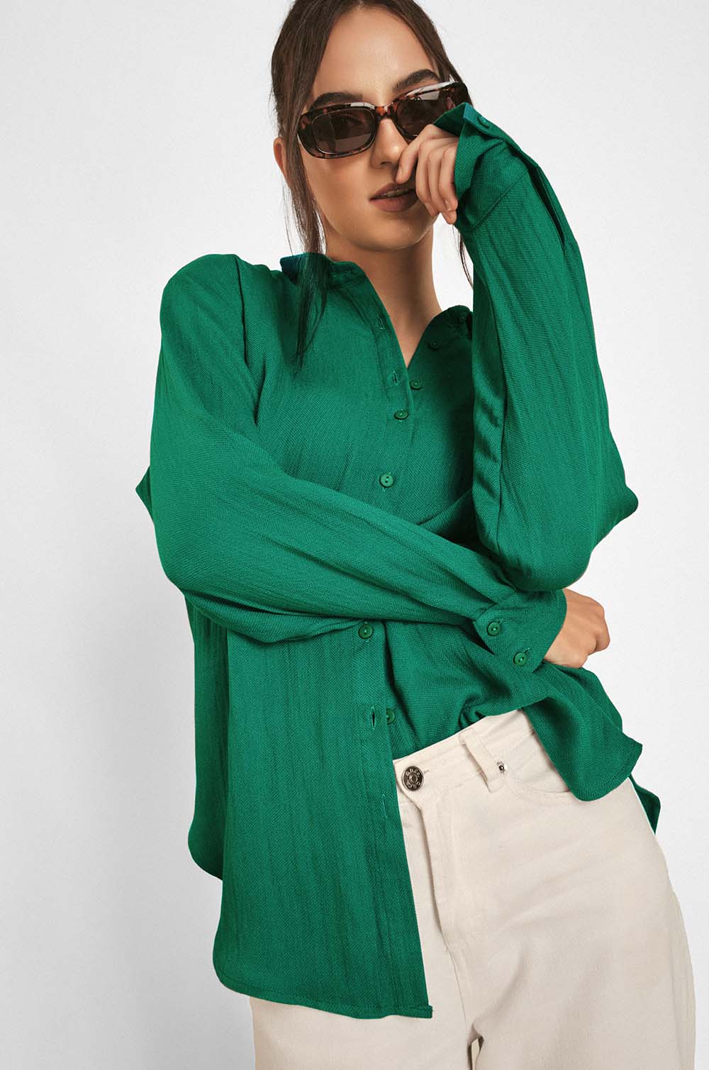 Oversized Shirt- Green