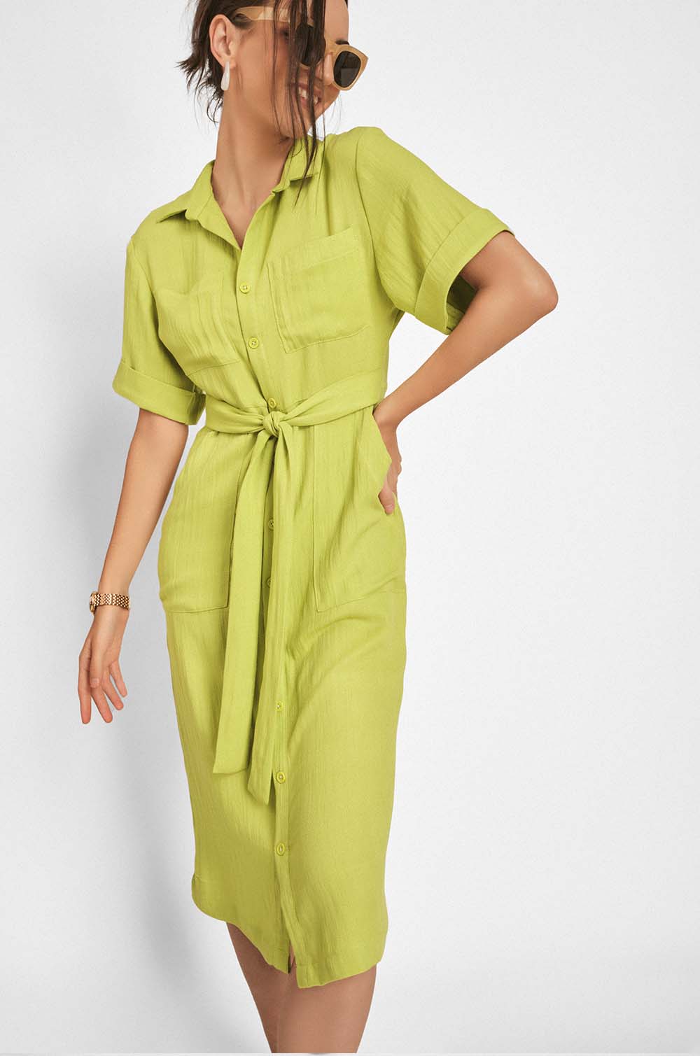 Midi Shirt Dress