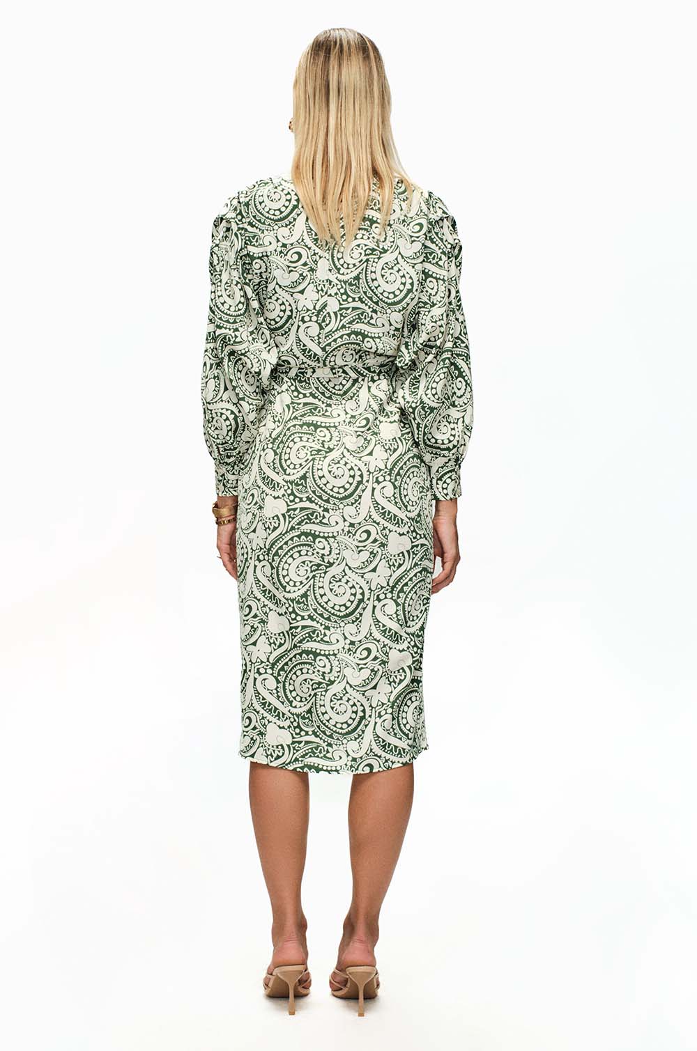 Printed Wraparound Dress