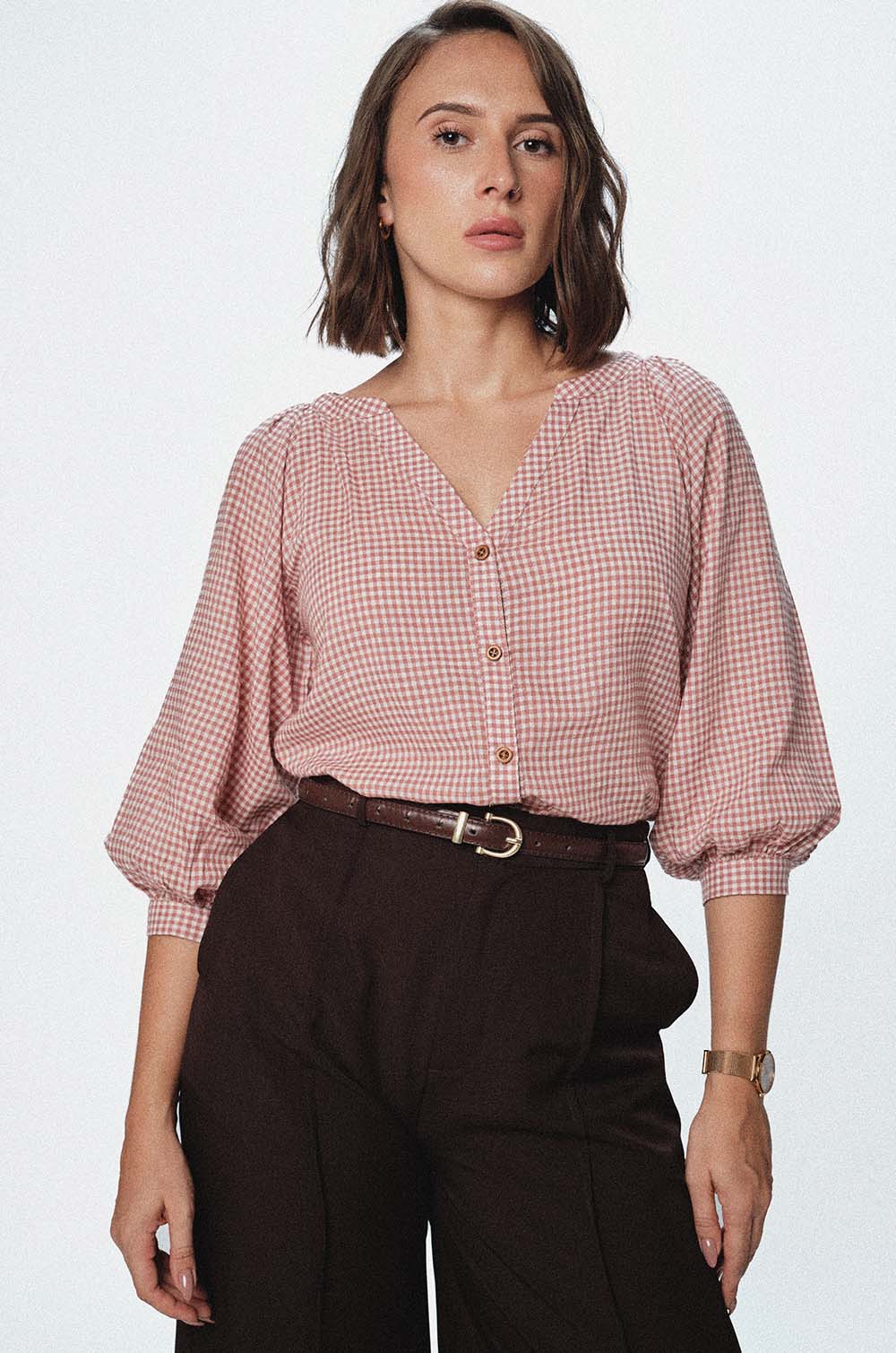 BALLOON SLEEVE TOP