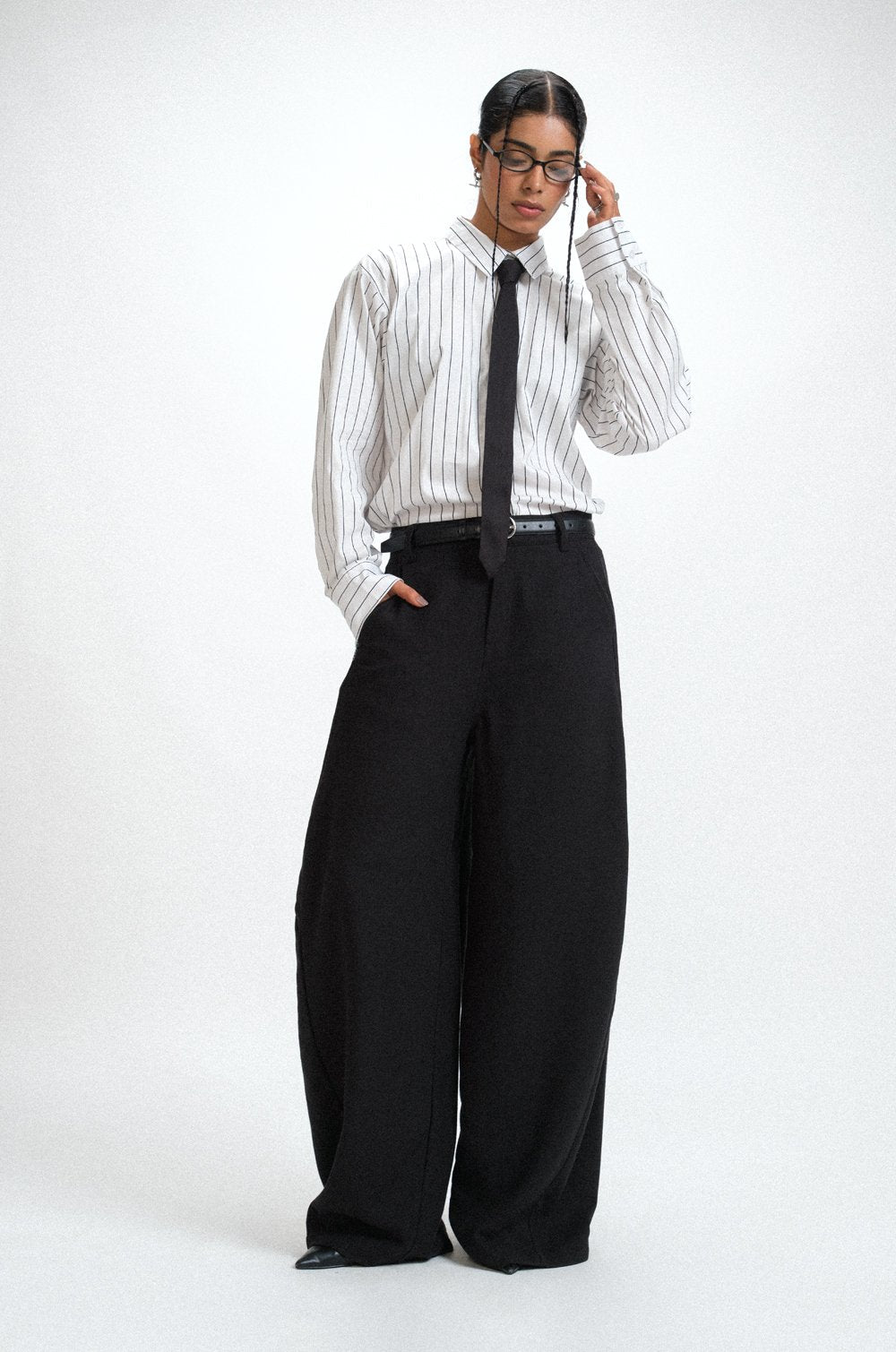 STRIPED OCERSIZED SHIRT
