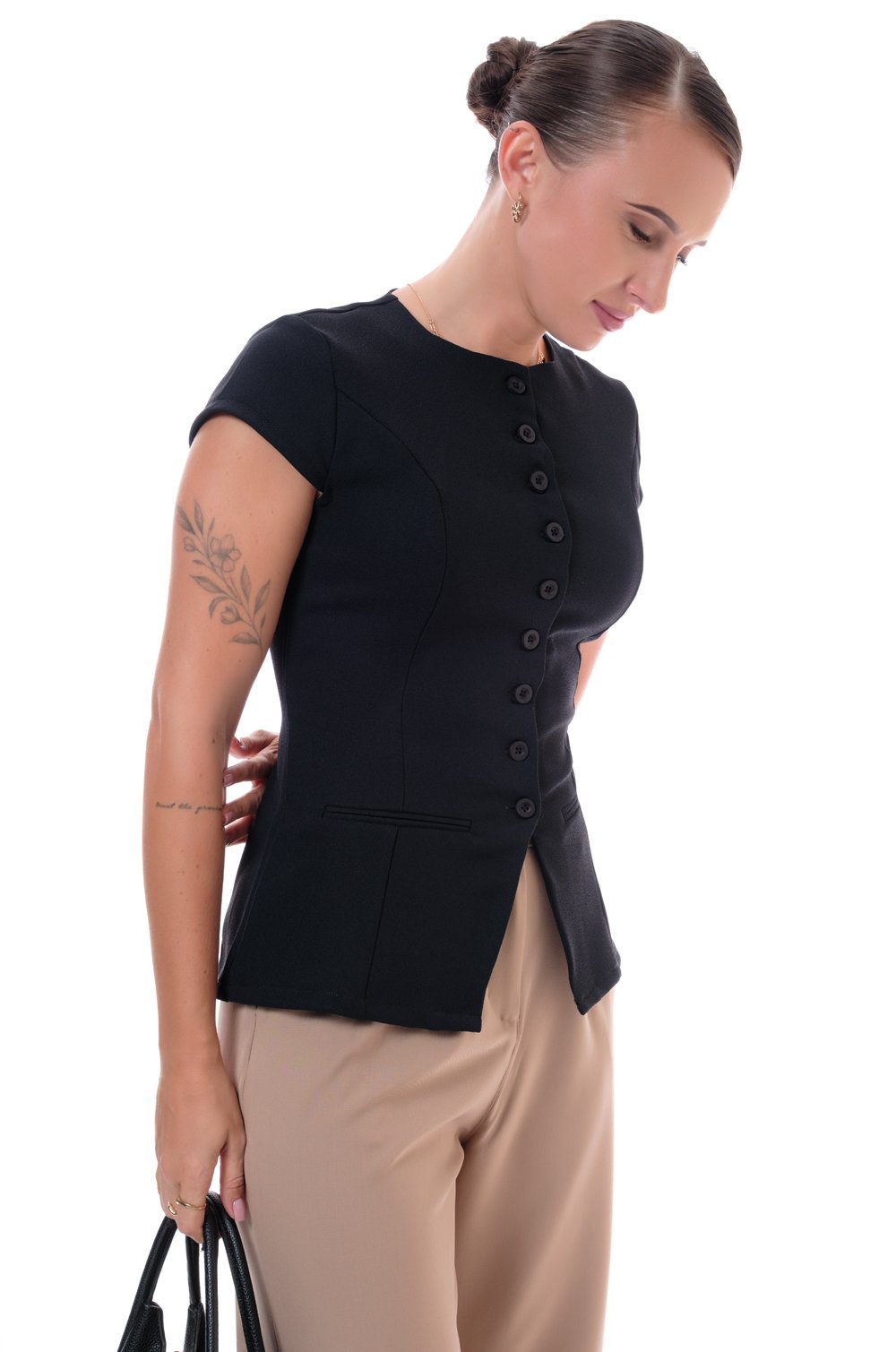 TAILORED BUTTON DOWN TOP