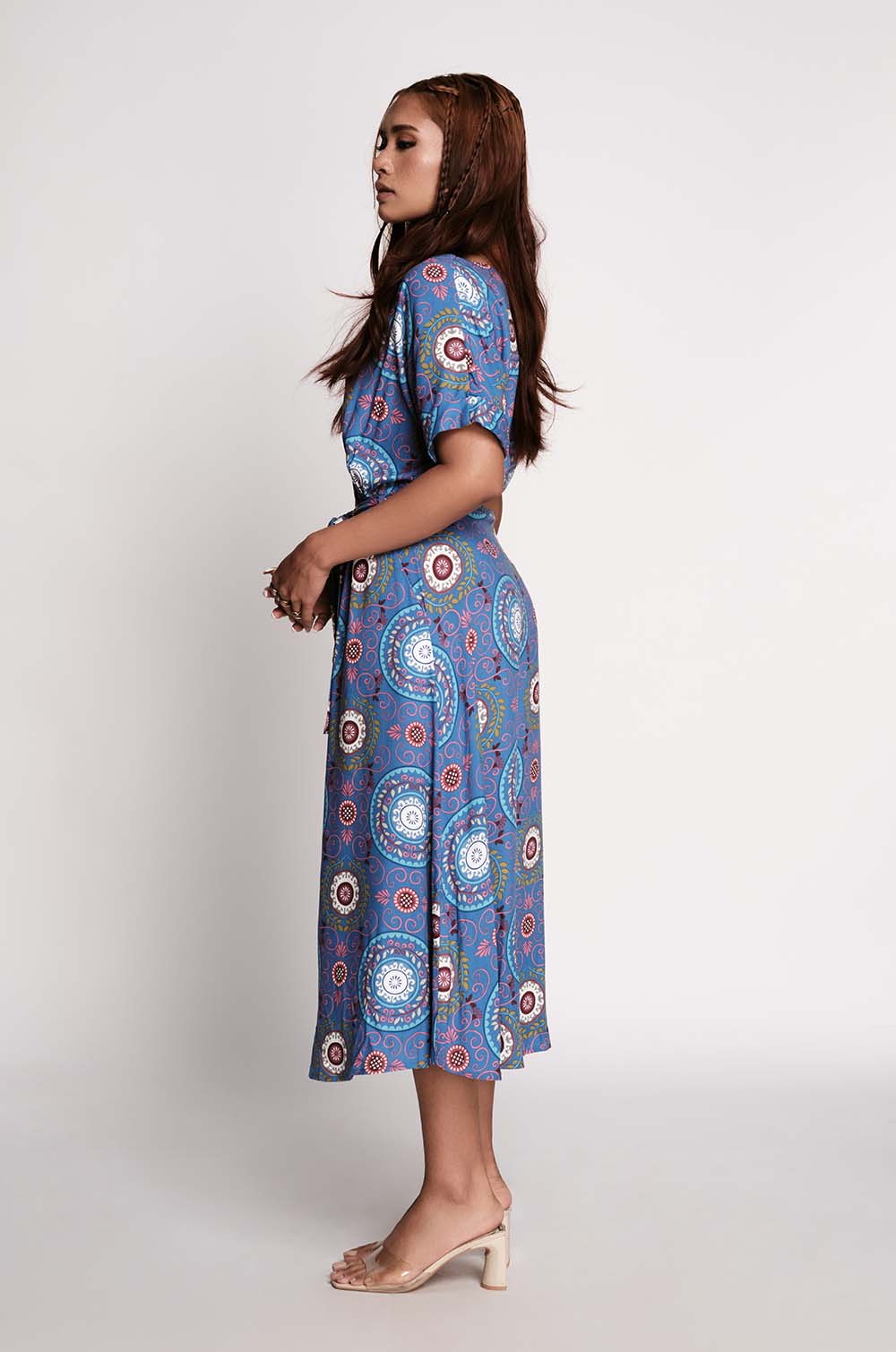 Printed Midi Dress