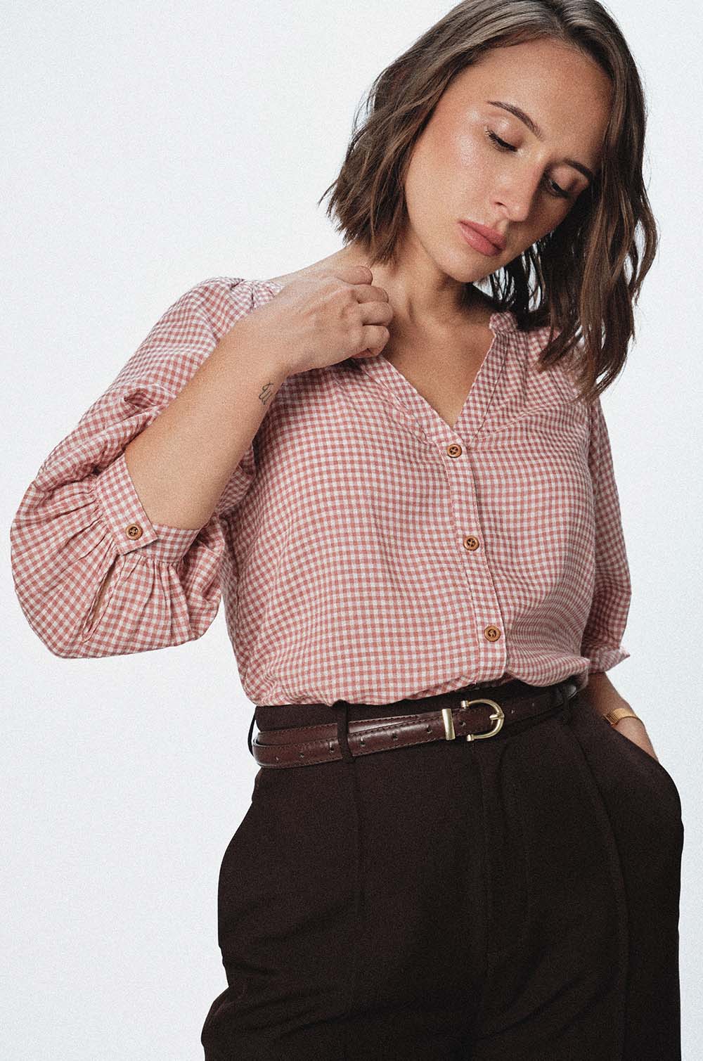 BALLOON SLEEVE TOP