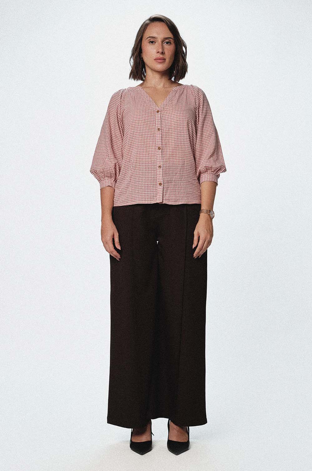 BALLOON SLEEVE TOP