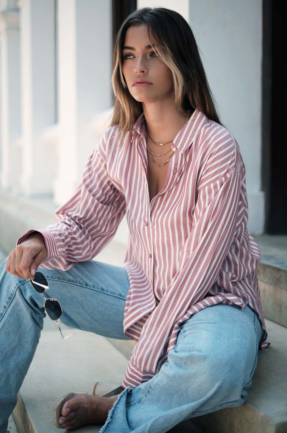 Striped Oversized Shirt